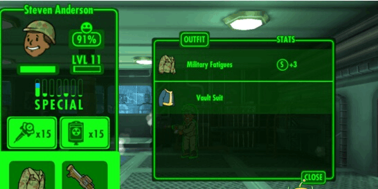 辐射避难所怎么穿衣服进去