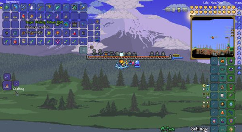 泰拉瑞亚怎么收藏背包中的物品