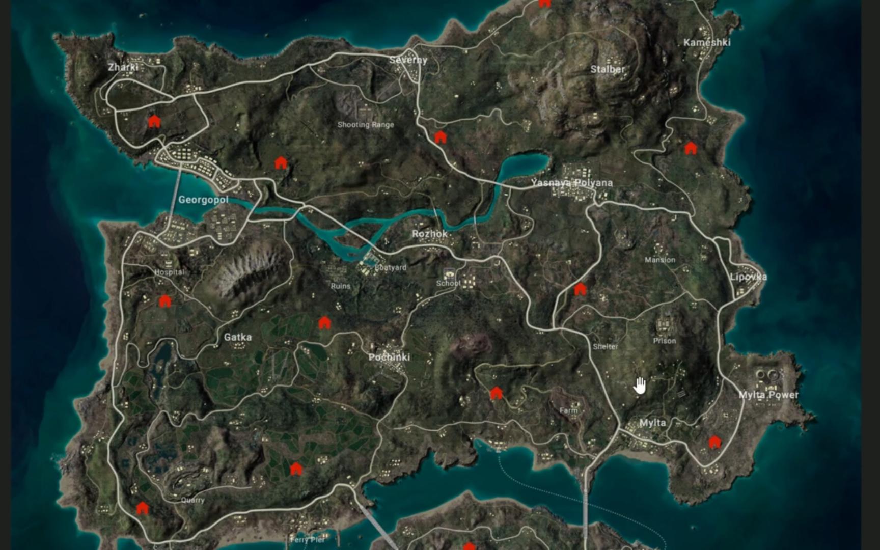 绝地求生飞机在哪里