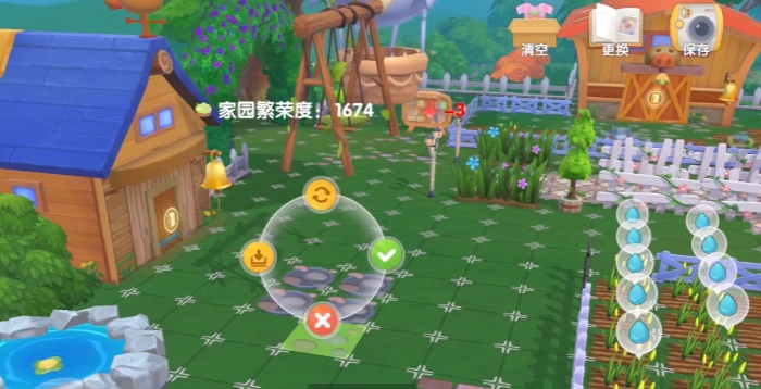 摩尔庄园建筑怎么悬在天上