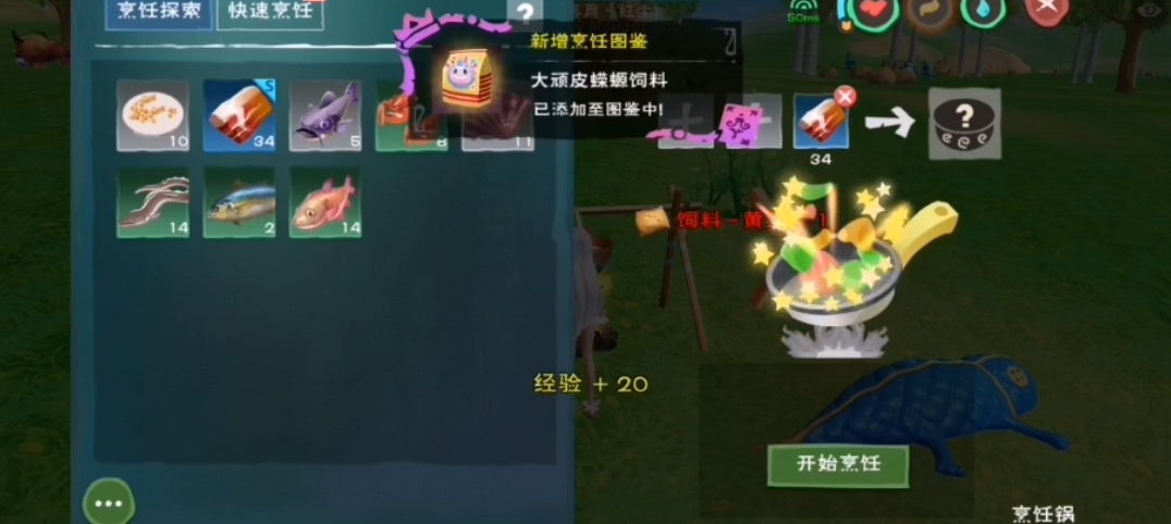 创造与魔法小蝾螈饲料怎么做