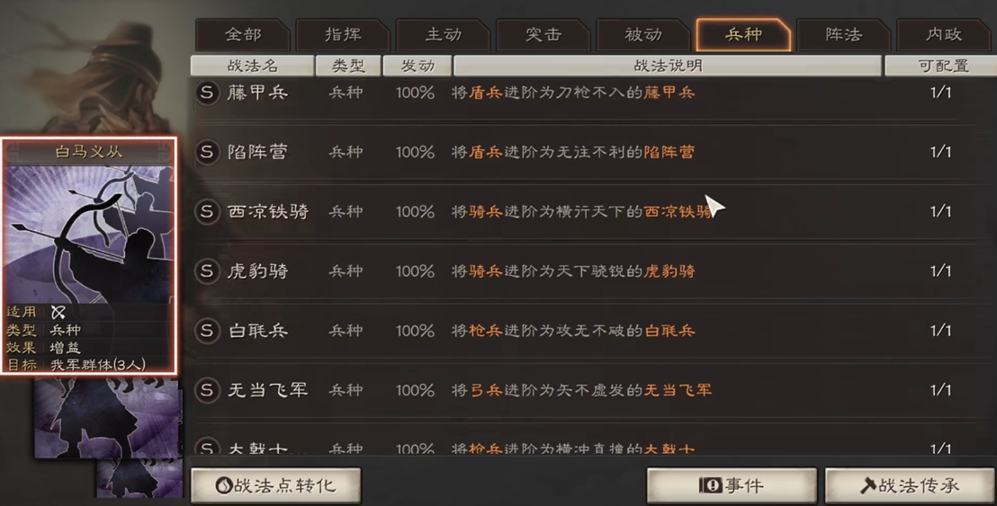 三国志战略版如何认兵种等级