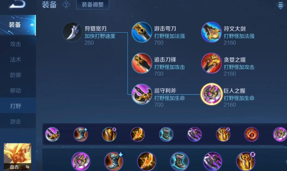 王者荣耀盘古强势期怎么出装