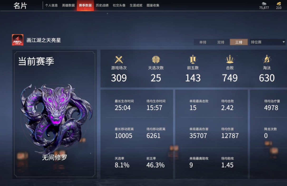 永劫无间段位怎么继承