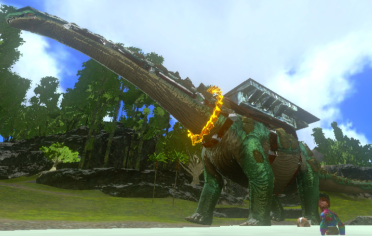 方舟生存进化泰坦龙驯服后吃什么