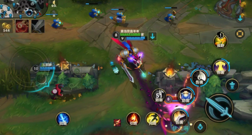 英雄联盟手游盖伦如何打蛮王