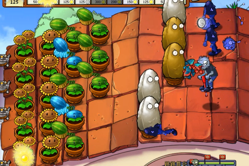 植物大战僵尸跳跳僵尸怎么过