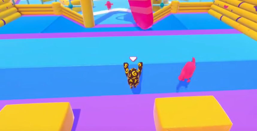 糖豆人抓住怎么爬上去