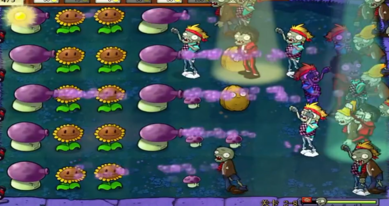 植物大战僵尸95版2-8怎么过