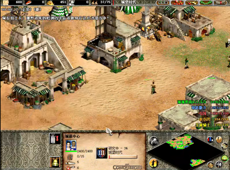 帝国时代2沙拉丁第三关怎么玩