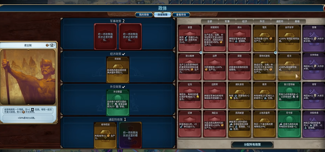 文明6三大未来政体怎么选